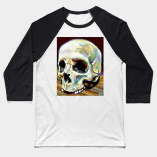 Spooky Gothic Skull by Robert Phelps Baseball T-Shirt